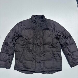 Chaps black puffer jacket Size L